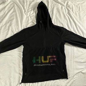 HUF WIND BREAKER-BLACK/MULTICOLORED